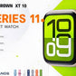 Crown X10 Series 11 Smartwatch - 7-in-1 Straps
