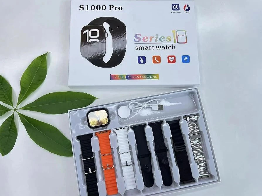 S1000 Pro Smart Watch – 7-in-1 Straps